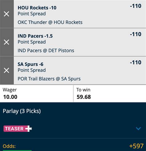 parlay nba bet